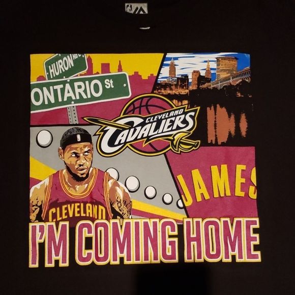 Lebron James I'm Coming Home tee sz L - Picture 2 of 3